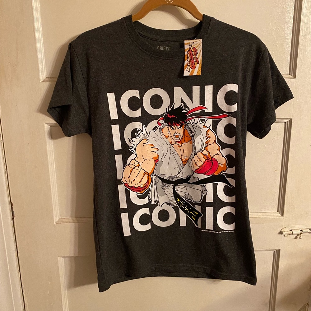 Capcom Street Fighter Video Game Ryu Iconic Graphic T-Shirt Size Small